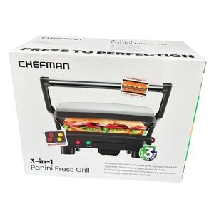 Chefman 3-In-1‎ Panini Press Grill NIB